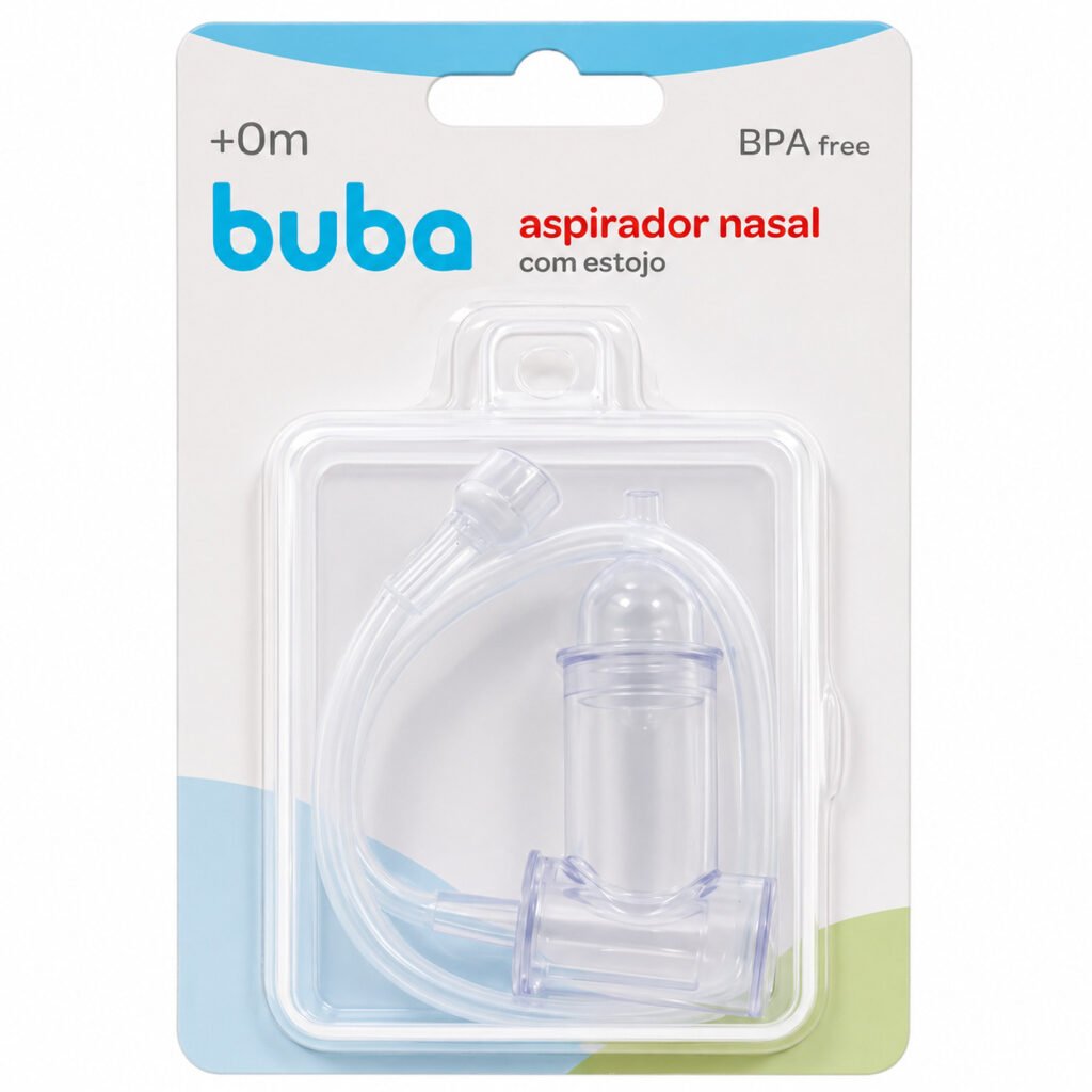 Aspirador nasal manual Buba com estojo portátil para recém-nascido