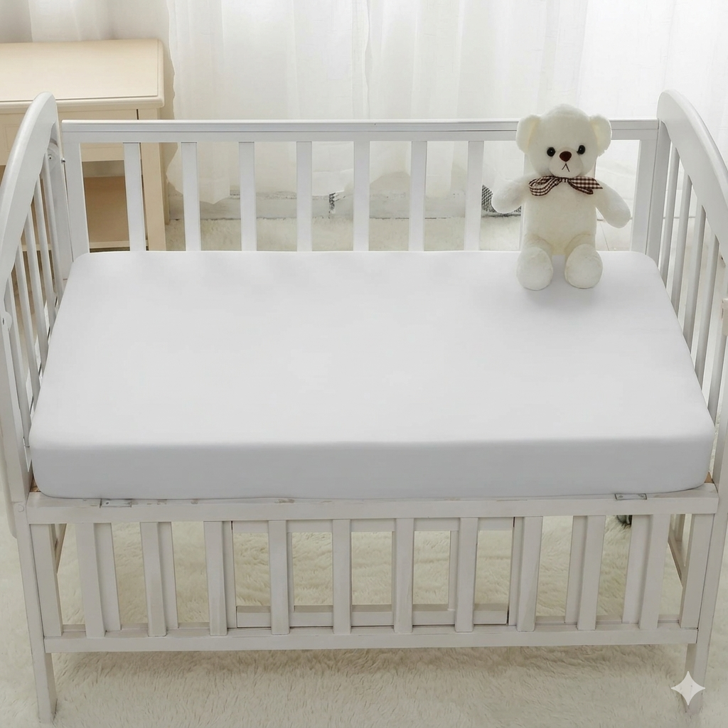 capa protetora impermeável colchão mini berço 90x60 branco bebê proteção líquido