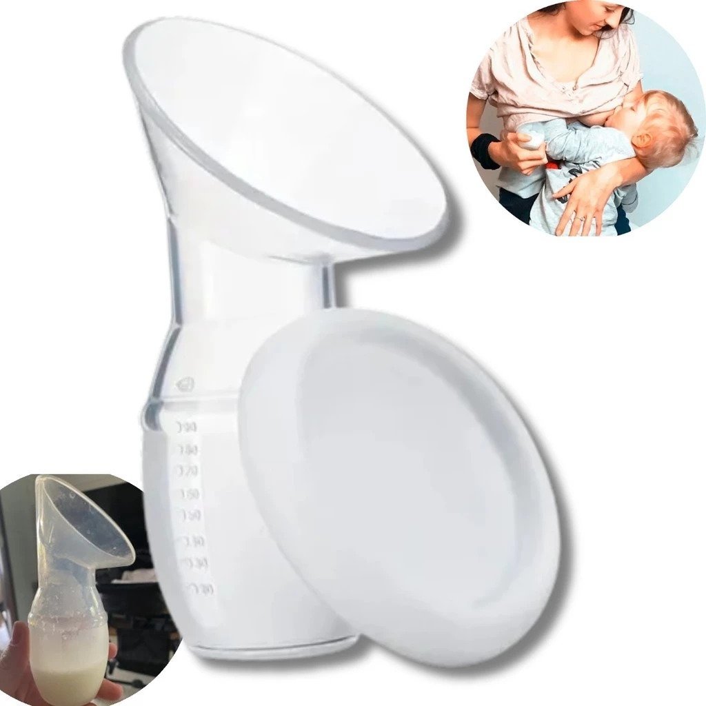copo coletor de leite materno silicone coleta passiva amamentação sem desperdício