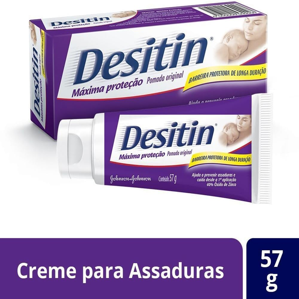 creme desitin 57g máxima proteção assaduras bebê