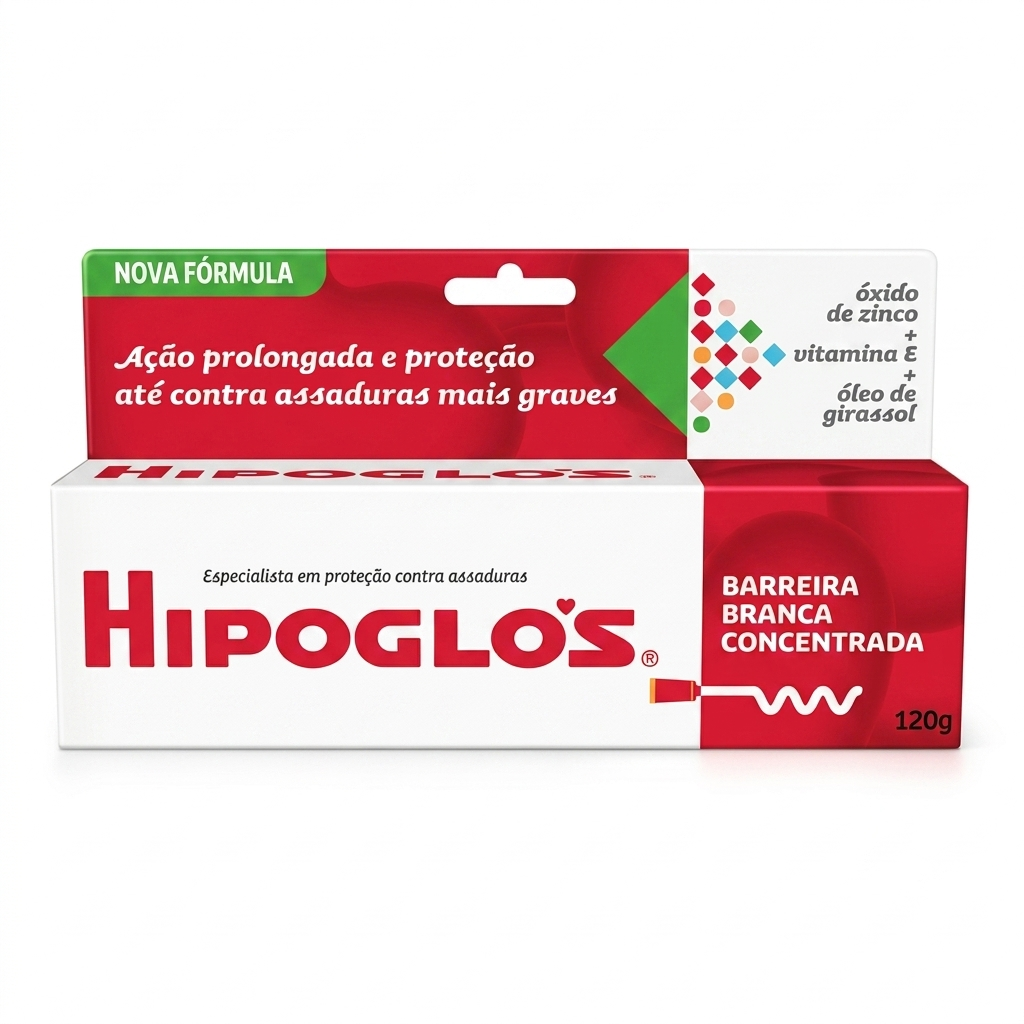 Hipoglós creme preventivo assadura bebê uso diário 120g