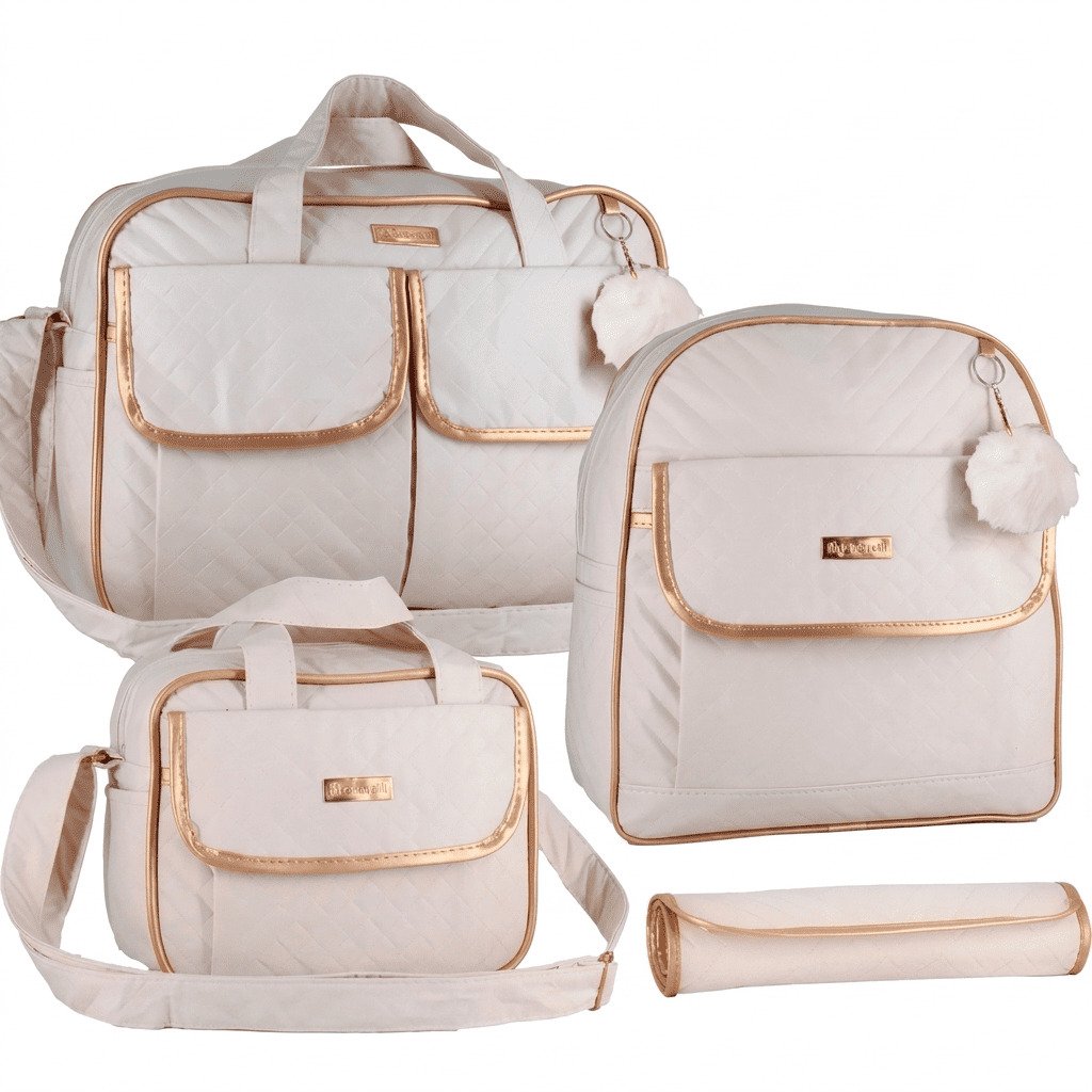 kit bolsa maternidade completa com mochila e trocador organizador bebê menino menina