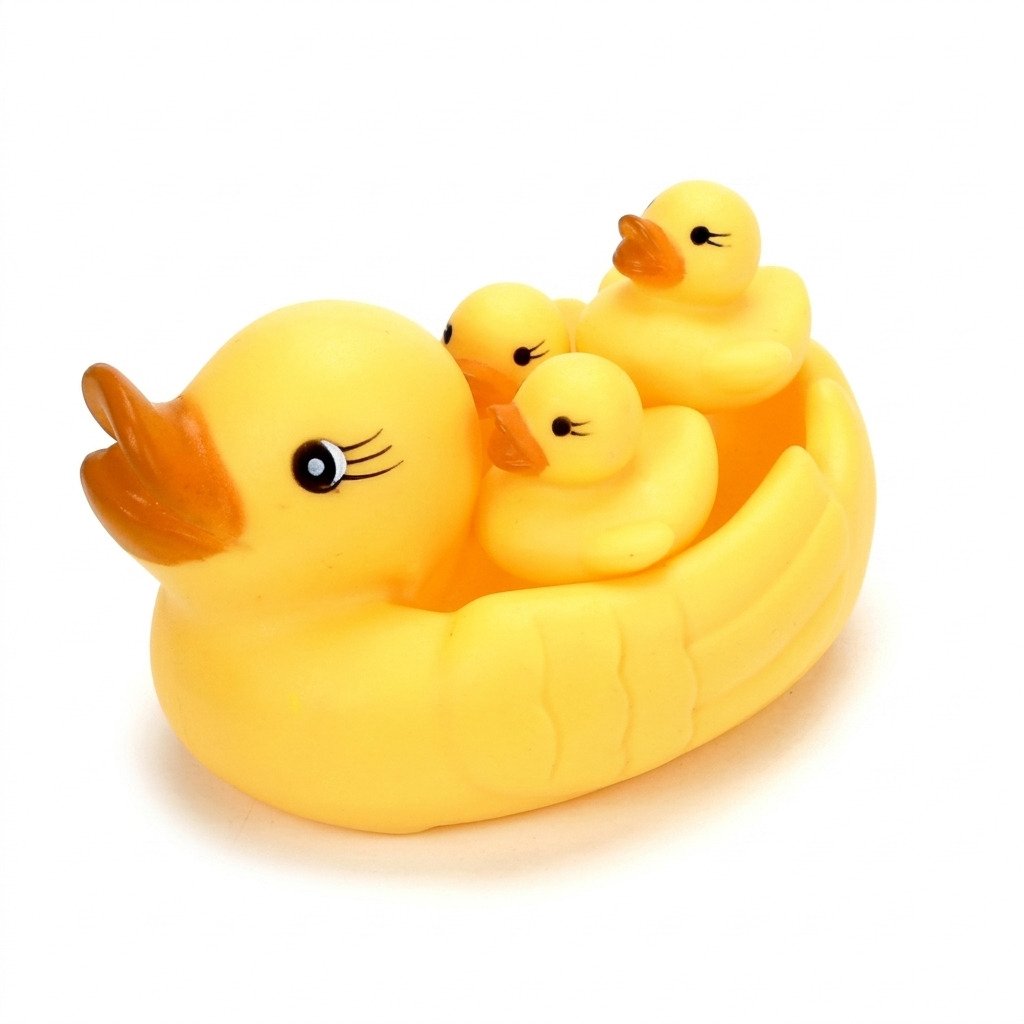 kit patinhos de banho para bebê brinquedo vinil amarelo seguro infantil