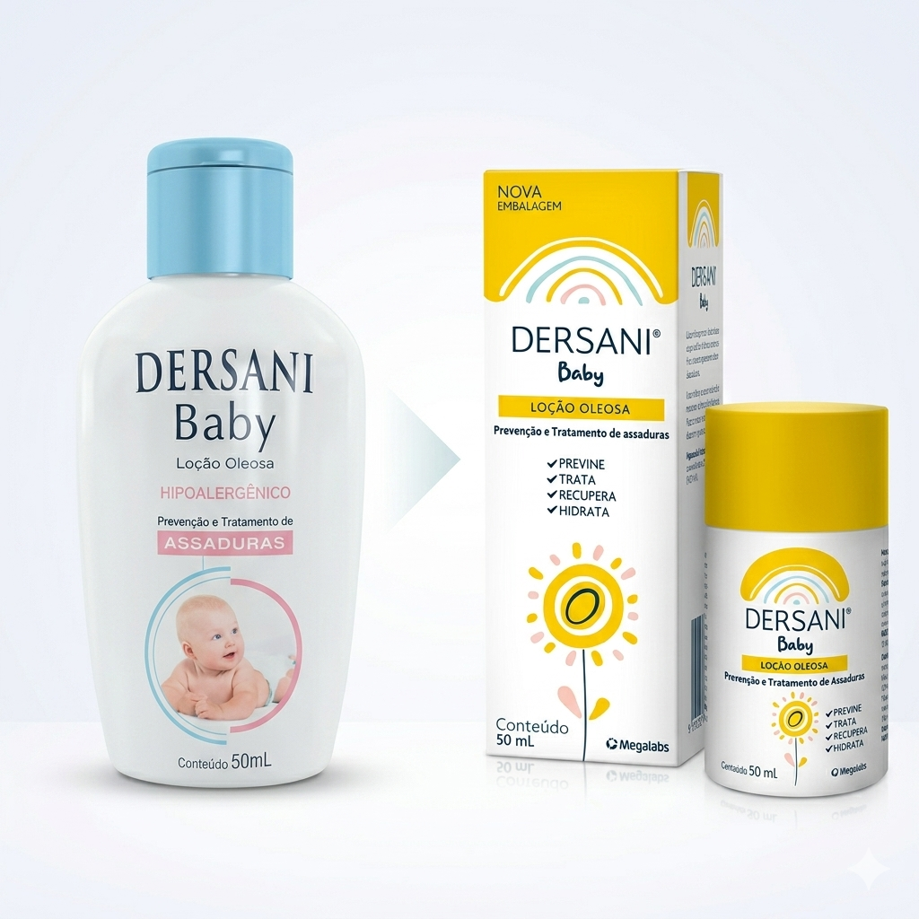 Dersani Baby hipoalergênico tratamento de assaduras pele sensível bebê