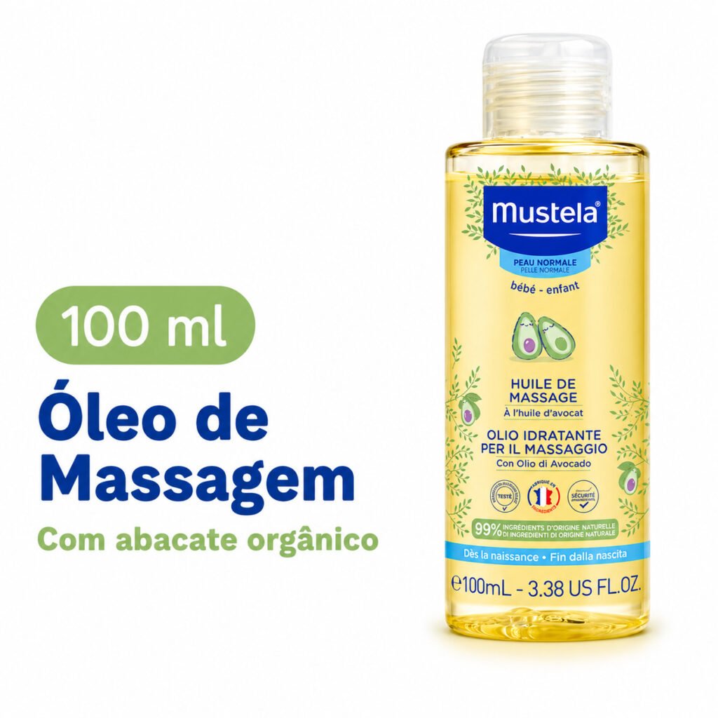 Mustela óleo hidratante bebê recém nascido 99% ingredientes naturais