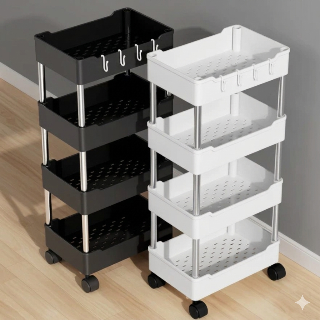 organizador de bebê com rodinhas para fraldas e produtos de higiene no quarto infantil