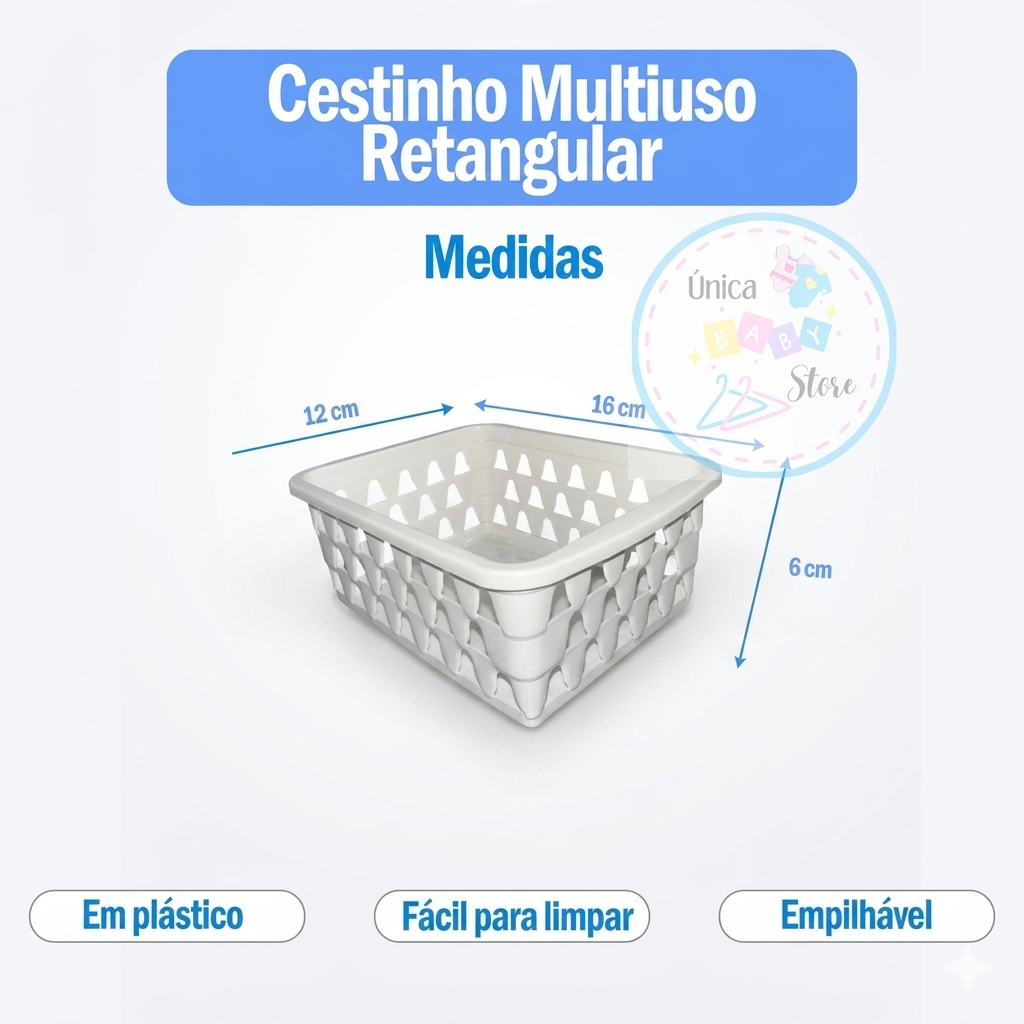 kit organizador de gaveta bebê com 10 cestos coloridos enxoval organizado