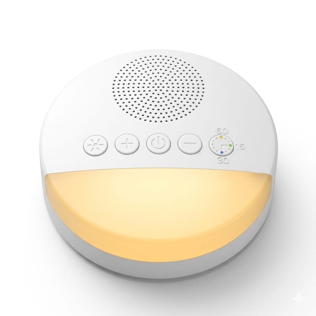 ruido branco para bebe com luz noturna e timer aparelho de som relaxante infantil