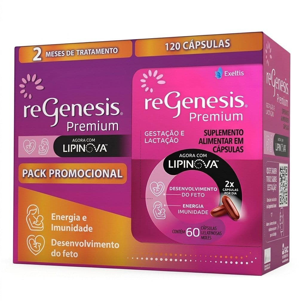suplemento gestação lactação regenesis premium vitaminas gravidez desenvolvimento do bebê