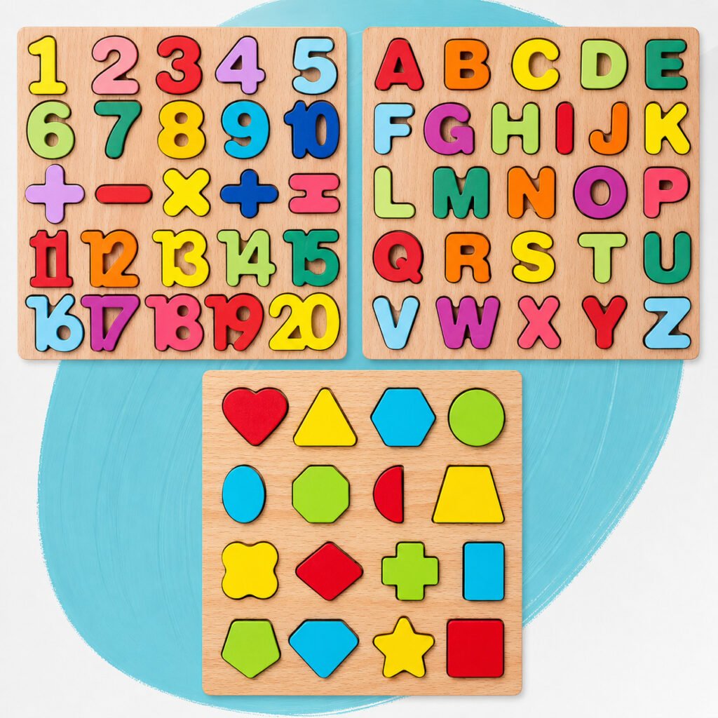 brinquedo educativo madeira alfabeto numeros formas coloridas infantil