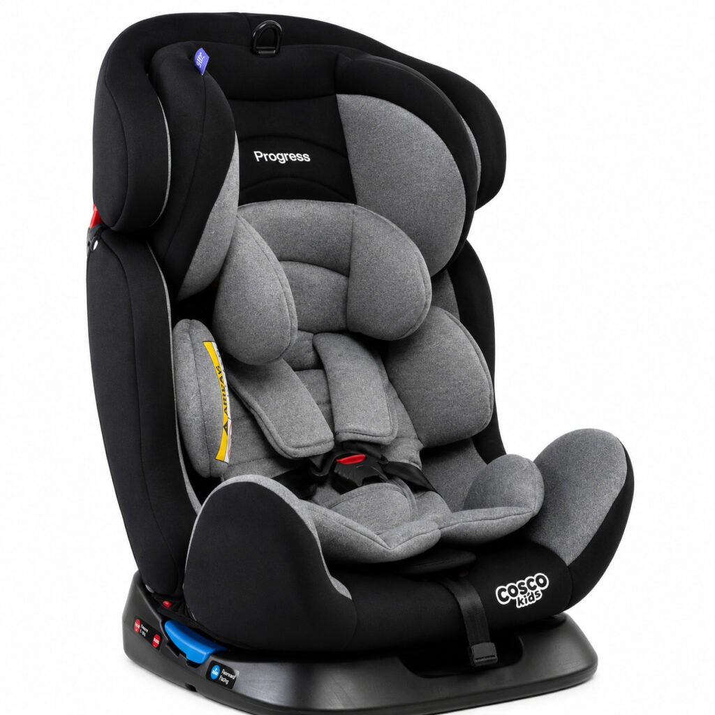 Cadeirinha Cosco Kids Progress cinza mescla para bebê de 0 a 36kg