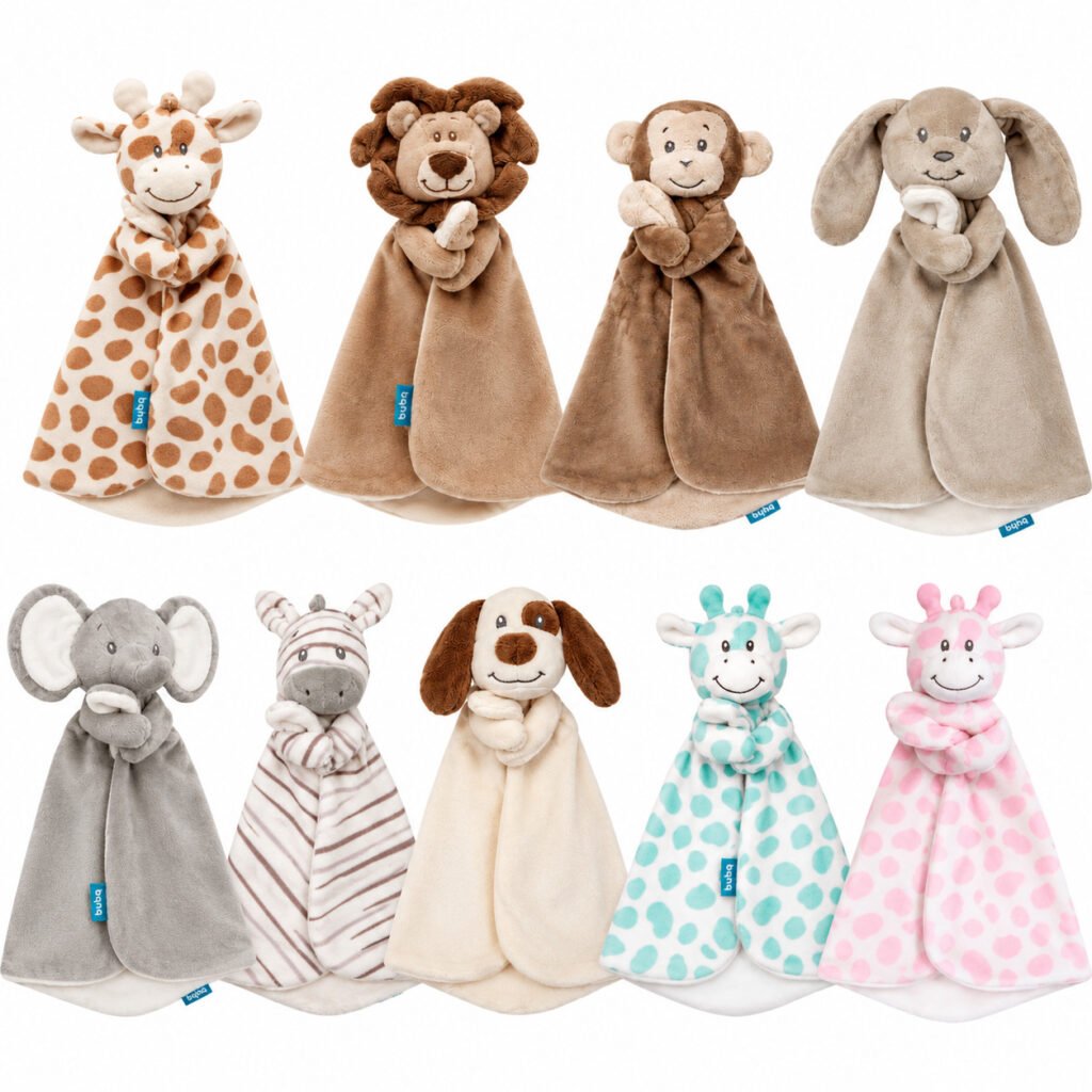 Naninha Safari Premium Buba de pelúcia macia para bebê dormir tranquilo