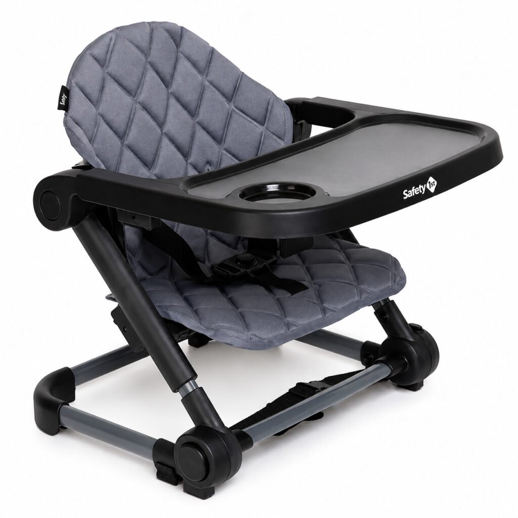 Cadeira de Refeição Safety 1st Easy Black para alimentação segura do bebê.