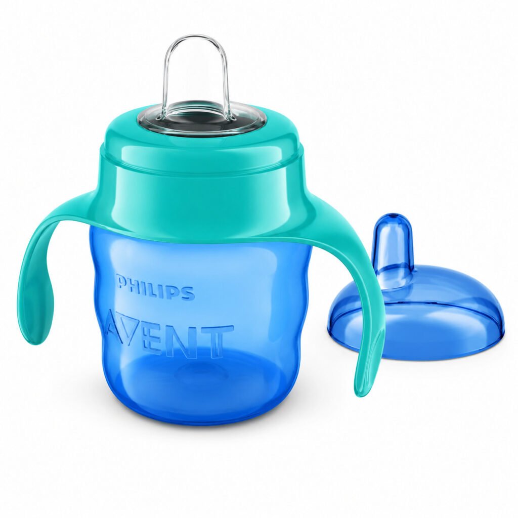 Copo de Transição Philips Avent Easy Sip 6m+ com bico macio antivazamento.