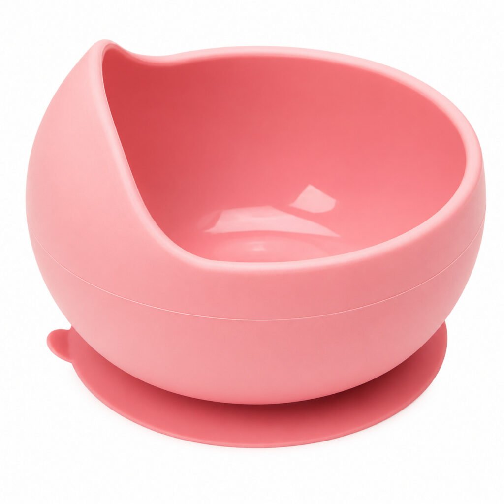 Prato Bowl de silicone Buba com ventosa para introdução alimentar do bebê.