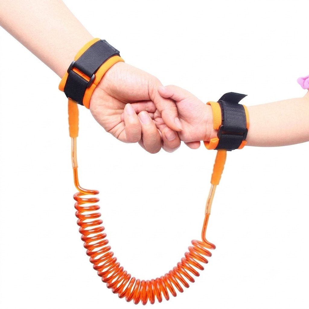 Pulseira anti perda infantil para viagens, parques e shoppings.