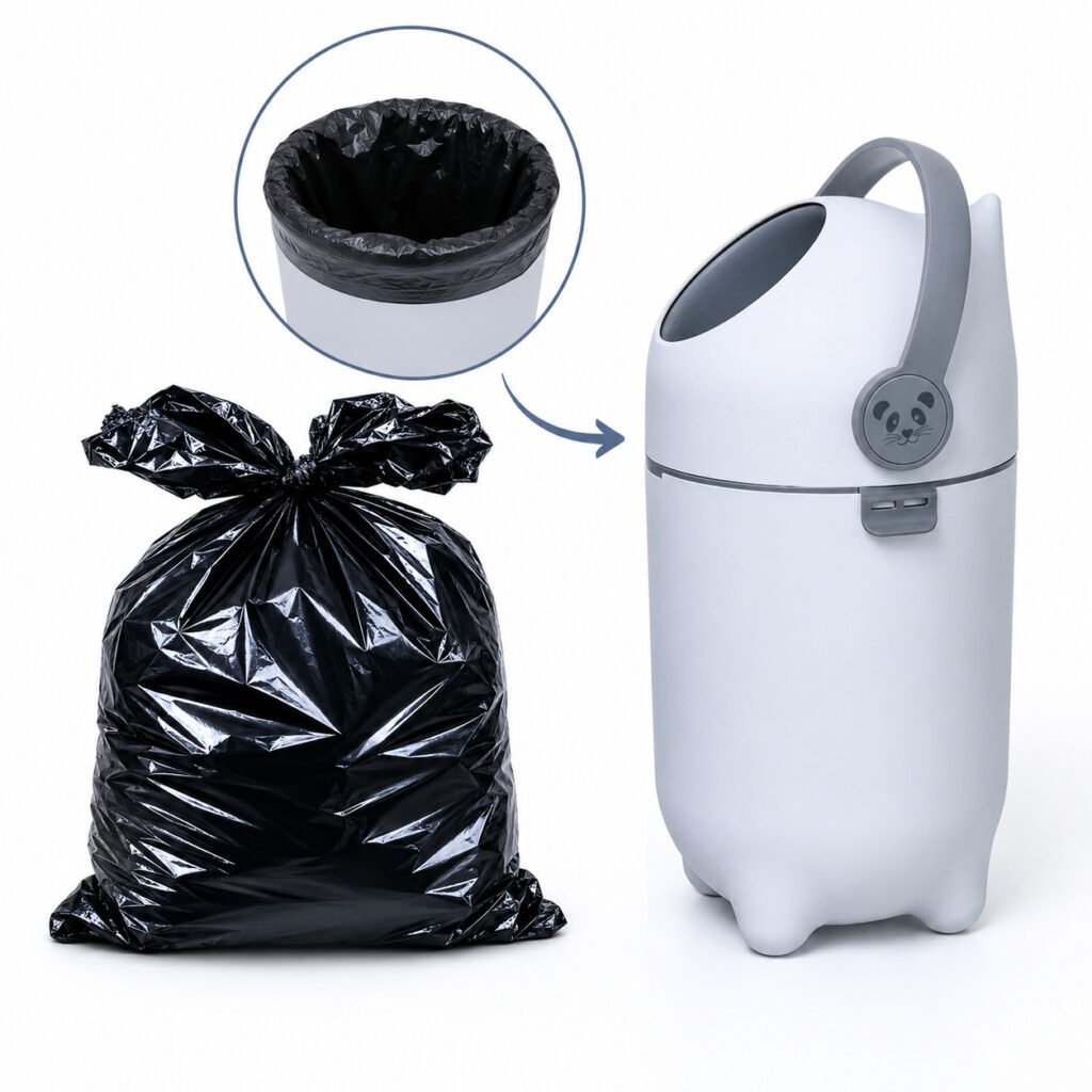 Kit saco para lixeira 20 litros resistente com proteção contra odores.