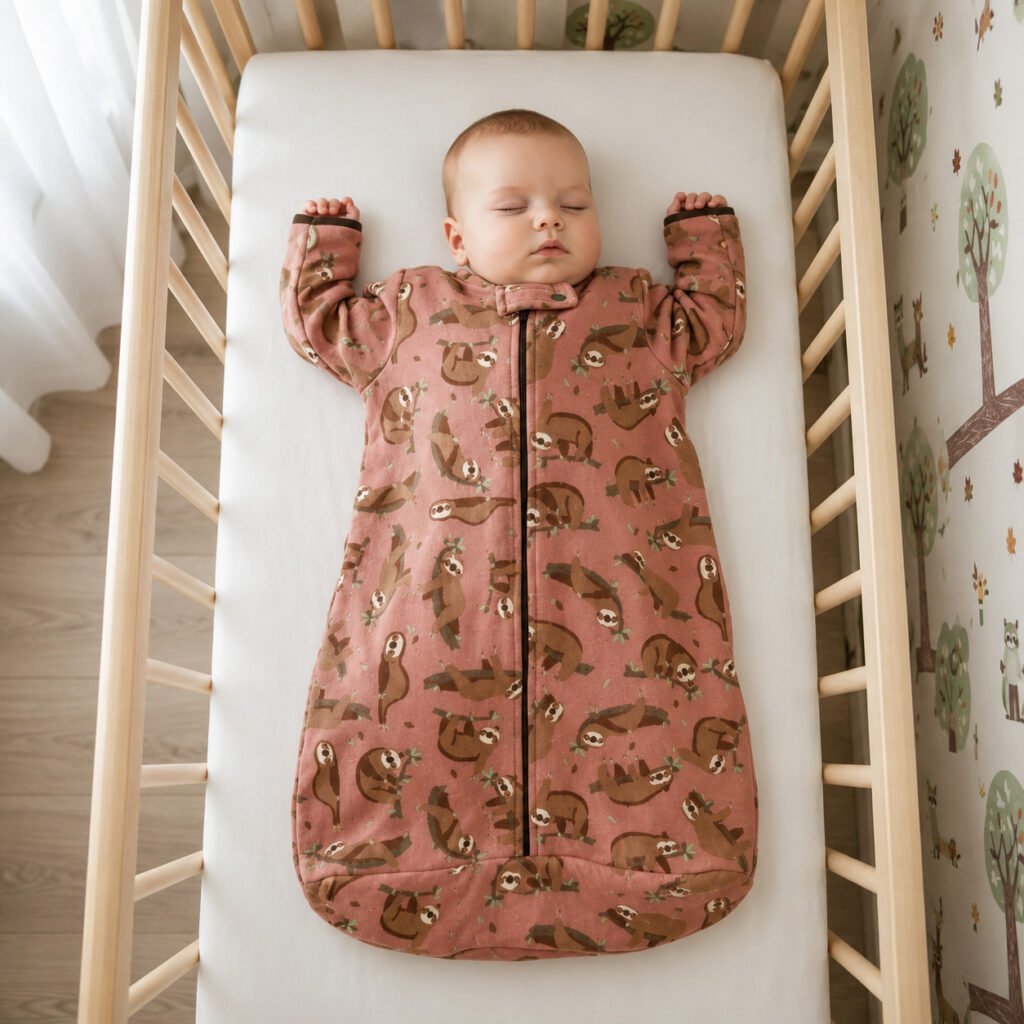 Sleep bag infantil quentinho para bebê dormir protegido e aquecido.