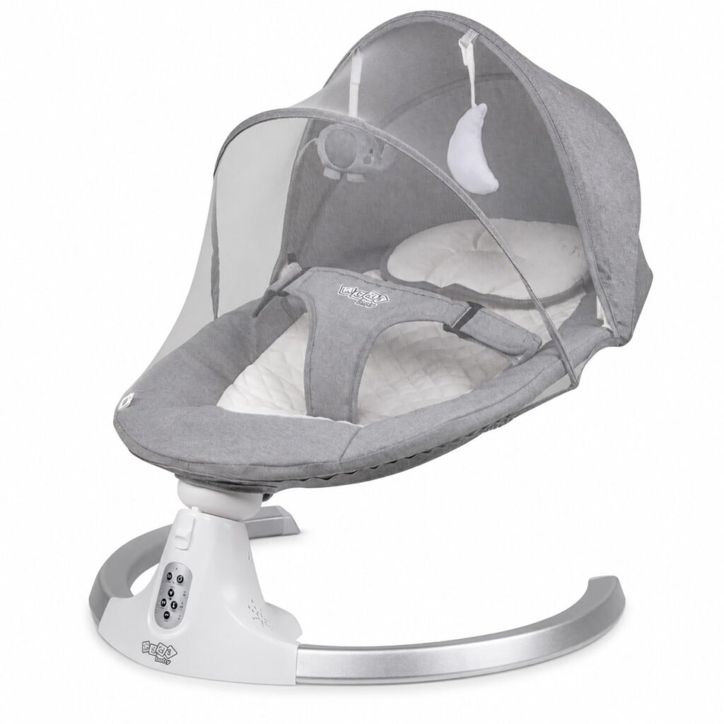 Cadeira de descanso e balanço bebê elétrica Fancy Maxi Baby confortável e segura.