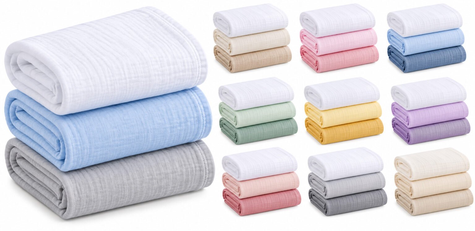 Kit com 3 cueiros para bebê em diferentes cores